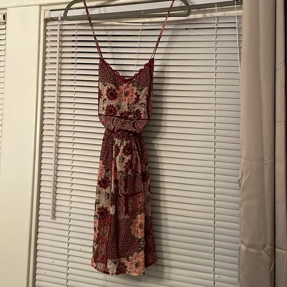 hollister brown dress Hollister - A-Line Mini Dress - Women - Rayon - S
